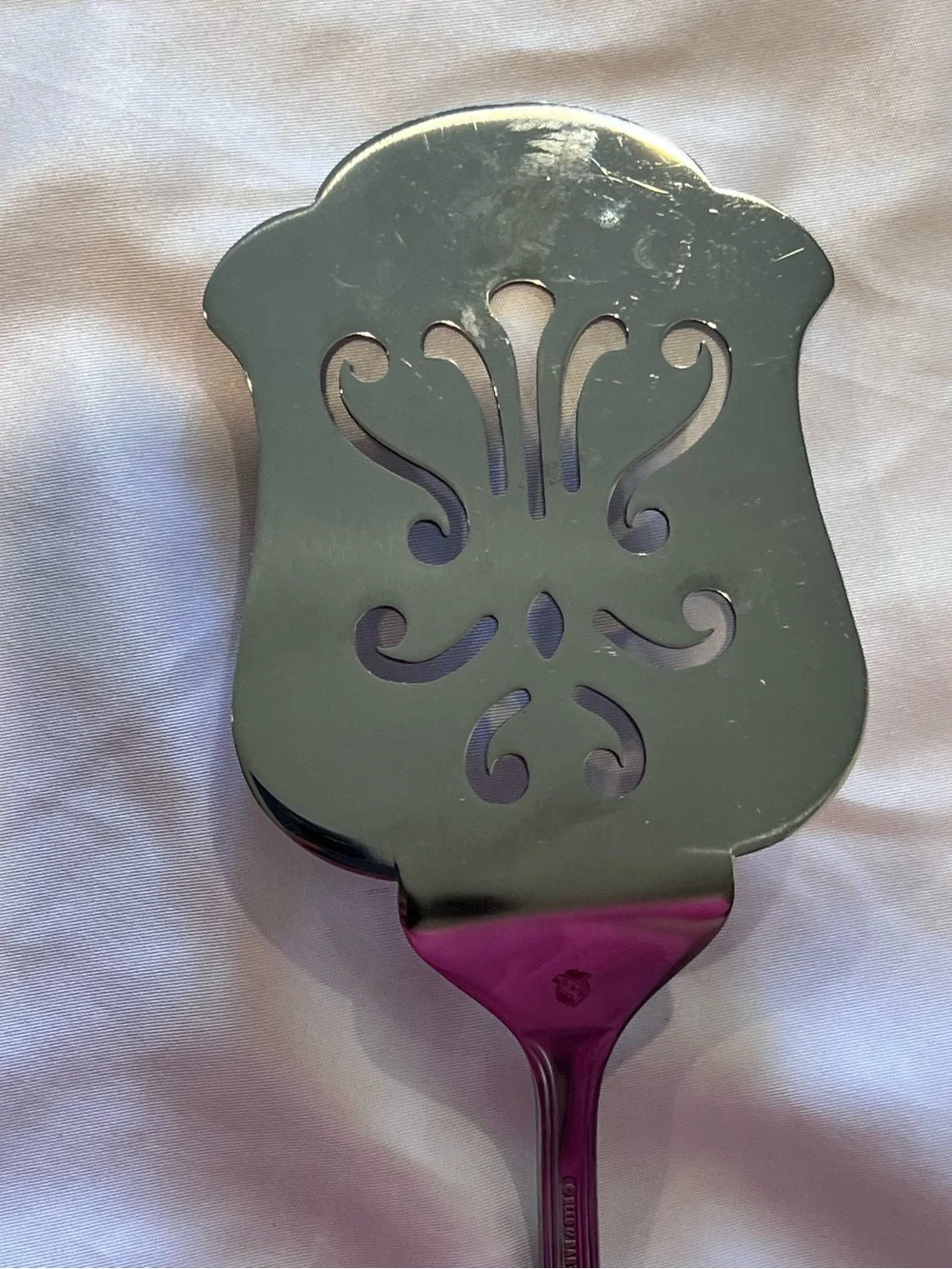 Reed & Barton Copley Stainless Pierced Pie Server Cake Serving Utensil